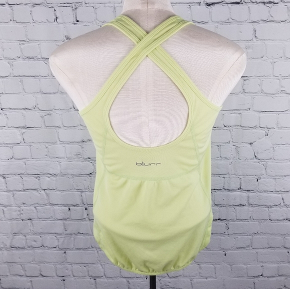 BLURR | zipper pocket crisscross back athletic top - Picture 3 of 4